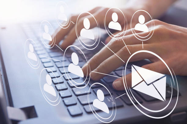 email marketing and newsletter concept, direct email sending for company email marketing and newsletter concept, direct email sending for company