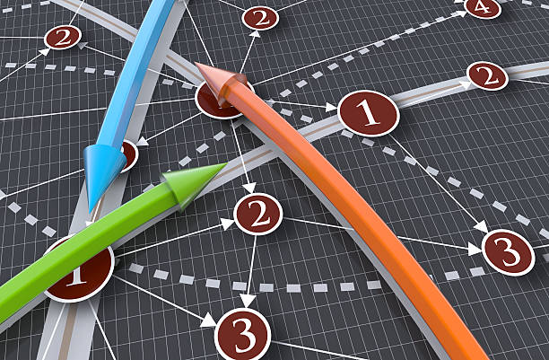 Global business network traffic concept Global business network traffic concept